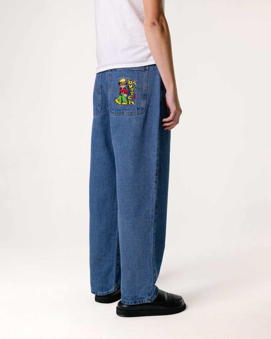 Butter Goods Bass Denim Pants, Washed Indigo 7 Butter Goods Bass Denim Pants, Washed Indigo