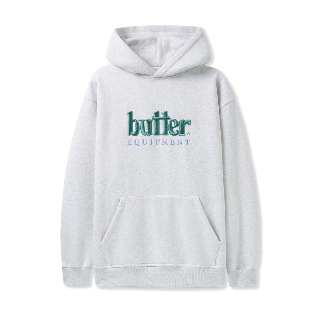 Butter Goods Fleece Equipment Embroidered Pullover, Ash Grey 3 Butter Goods Fleece Equipment Embroidered Pullover, Ash Grey