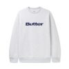Butter Goods Logo Crewneck, Ash Grey 1 Butter Goods Logo Crewneck, Ash Grey