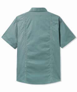 Butter Goods Bug S/S Zip Shirt, Sage Shirts