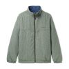 Butter Goods Lodge Reversible Insulated Jacket, Sage / Navy Fleece