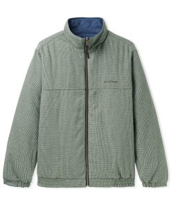 Butter Goods Lodge Reversible Insulated Jacket, Sage / Navy Fleece