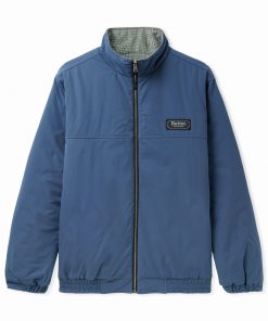 Butter Goods Lodge Reversible Insulated Jacket, Sage / Navy Fleece
