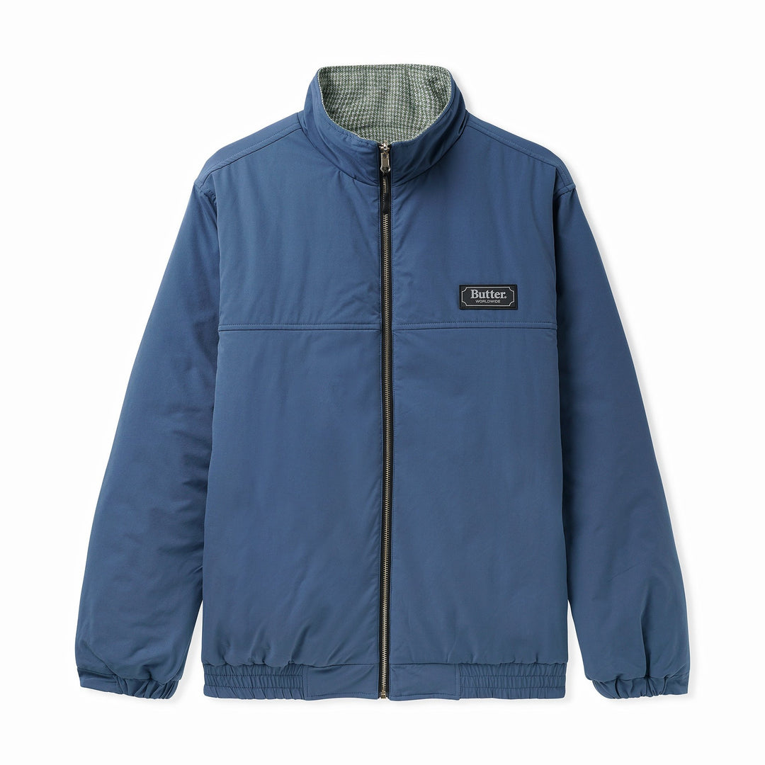 Butter Goods Lodge Reversible Insulated Jacket, Sage / Navy Fleece 4 Butter Goods Lodge Reversible Insulated Jacket, Sage / Navy Fleece
