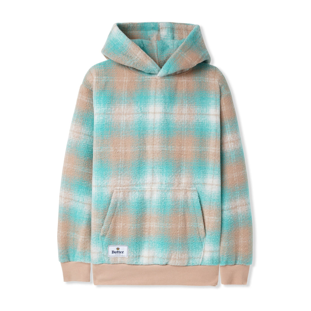 Butter Goods Heavyweight Plaid Pullover, Mandarine / Teal 2 Butter Goods Heavyweight Plaid Pullover, Mandarine / Teal