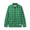 Butter Goods Shirts Chore Plaid Overshirt, Boston Green