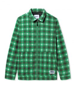 Butter Goods Shirts Chore Plaid Overshirt, Boston Green