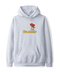 Butter Goods Fleece Balloons Logo Pullover, Heather Grey
