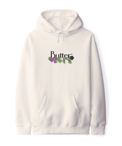 Butter Goods Fleece Vine Classic Logo Pullover, Bone