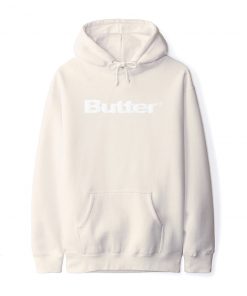Butter Goods Wordmark Puff Pullover, Bone Fleece