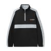 Butter Goods Fleece Motion 1/4 Zip Pullover, Black