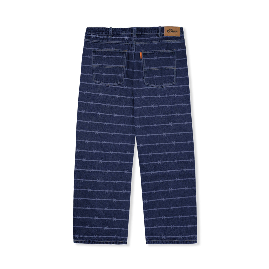 Butter Goods Barbwire Denim Pants, Dark Indigo 4 Butter Goods Barbwire Denim Pants, Dark Indigo