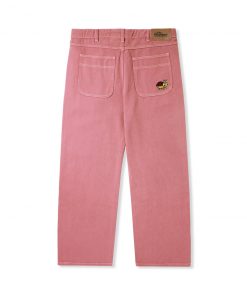 Butter Goods Bug Denim Pants, Washed Burgundy