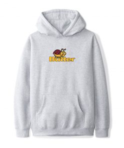 Butter Goods Bug Logo Pullover, Heather Grey