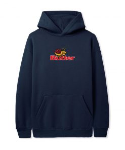Butter Goods Fleece Bug Logo Pullover, Navy