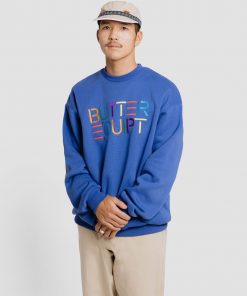 Butter Goods Fleece Equipt Crewneck, Royal