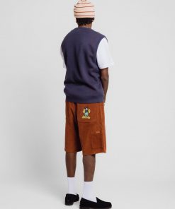 Butter Goods Bug Knit Vest, Navy Fleece