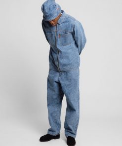 Butter Goods Hats Web Denim Bucket Hat, Washed Indigo 9 Butter Goods Hats Web Denim Bucket Hat, Washed Indigo