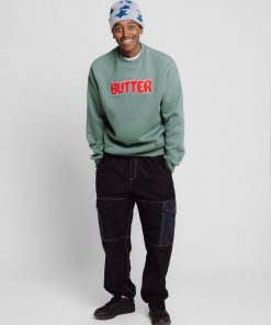 Butter Goods Goo Crewneck, Spruce Fleece