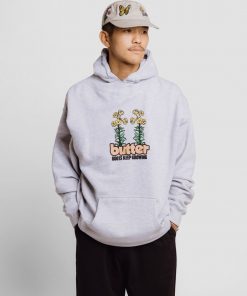 Butter Goods Fleece Roots Pullover, Heather Grey