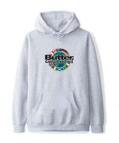 Butter Goods Fleece Global Equipment Pullover, Heather Grey