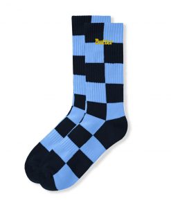 Butter Goods Checker Socks, Navy / Slate Accessories