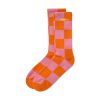 Butter Goods Checker Socks, Orange / Peach 2 Butter Goods Checker Socks, Orange / Peach