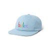 Butter Goods Colours 6 Panel Cap, Light Wash Denim Hats