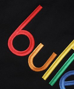 Butter Goods Colours Embroidered Pullover, Black