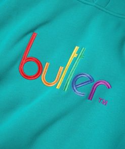 Butter Goods Fleece Colours Embroidered Pullover, Teal