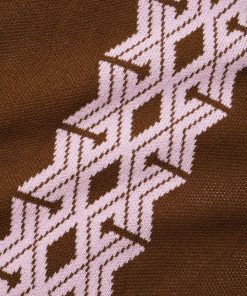 Butter Goods Fleece Club Knit Cardigan, Chocolate 9 Butter Goods Fleece Club Knit Cardigan, Chocolate