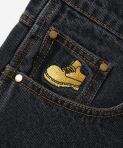 Butter Goods Timbo Denim Pants, Washed Black