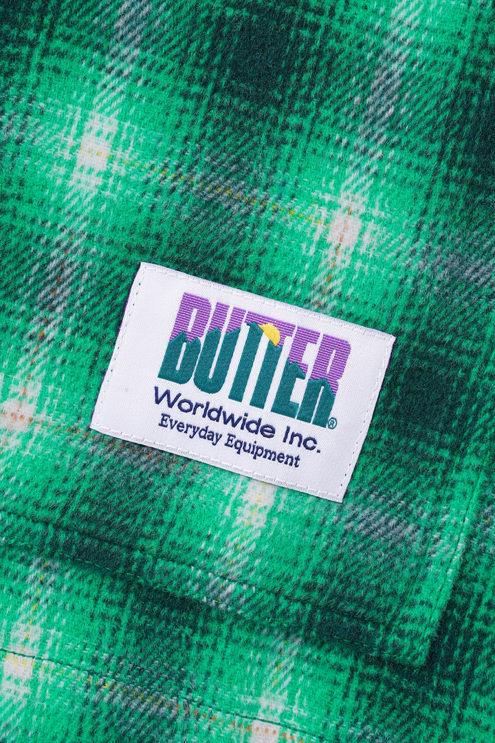Butter Goods Shirts Chore Plaid Overshirt, Boston Green 3 Butter Goods Shirts Chore Plaid Overshirt, Boston Green