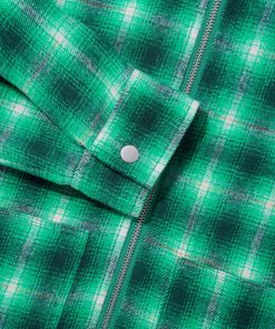 Butter Goods Shirts Chore Plaid Overshirt, Boston Green 6 Butter Goods Shirts Chore Plaid Overshirt, Boston Green