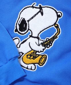 Butter Goods Jazz Chenille Applique Pullover, Royal Blue