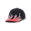 Butter Goods Flame 6 Panel Cap, Black
