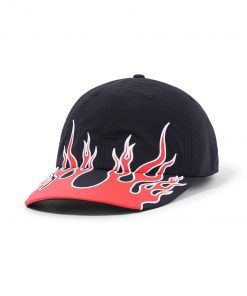 Butter Goods Flame 6 Panel Cap, Black