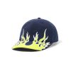Butter Goods Flame 6 Panel Cap, Navy Hats