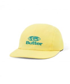 Butter Goods Hats Downwind 6 Panel Cap, Lemon