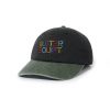 Butter Goods Equipt 6 Panel Cap, Black / Sage 1 Butter Goods Equipt 6 Panel Cap, Black / Sage
