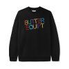 Butter Goods Equipt Crewneck, Black Fleece