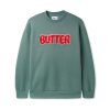 Butter Goods Goo Crewneck, Spruce Fleece