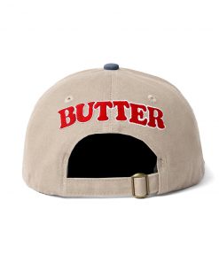 Butter Goods Jazz 6 Panel Cap, Khaki / Blue Hats