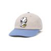 Butter Goods Jazz 6 Panel Cap, Khaki / Blue Hats