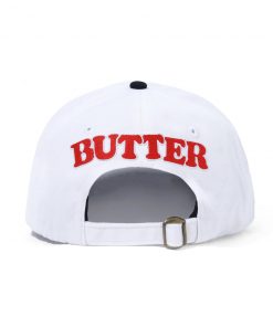 Butter Goods Jazz 6 Panel Cap, White / Black