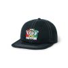 Butter Goods King 6 Panel Cap, Black Hats