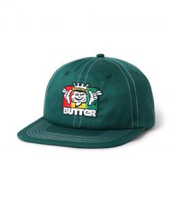 Butter Goods King 6 Panel Cap, Forest Green