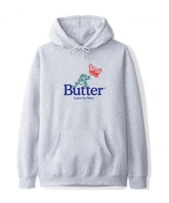 Butter Goods Leave No Trace Pullover, Heather Grey Fleece