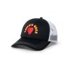 Butter Goods Hats Lovers Rock Trucker Cap, Black / White