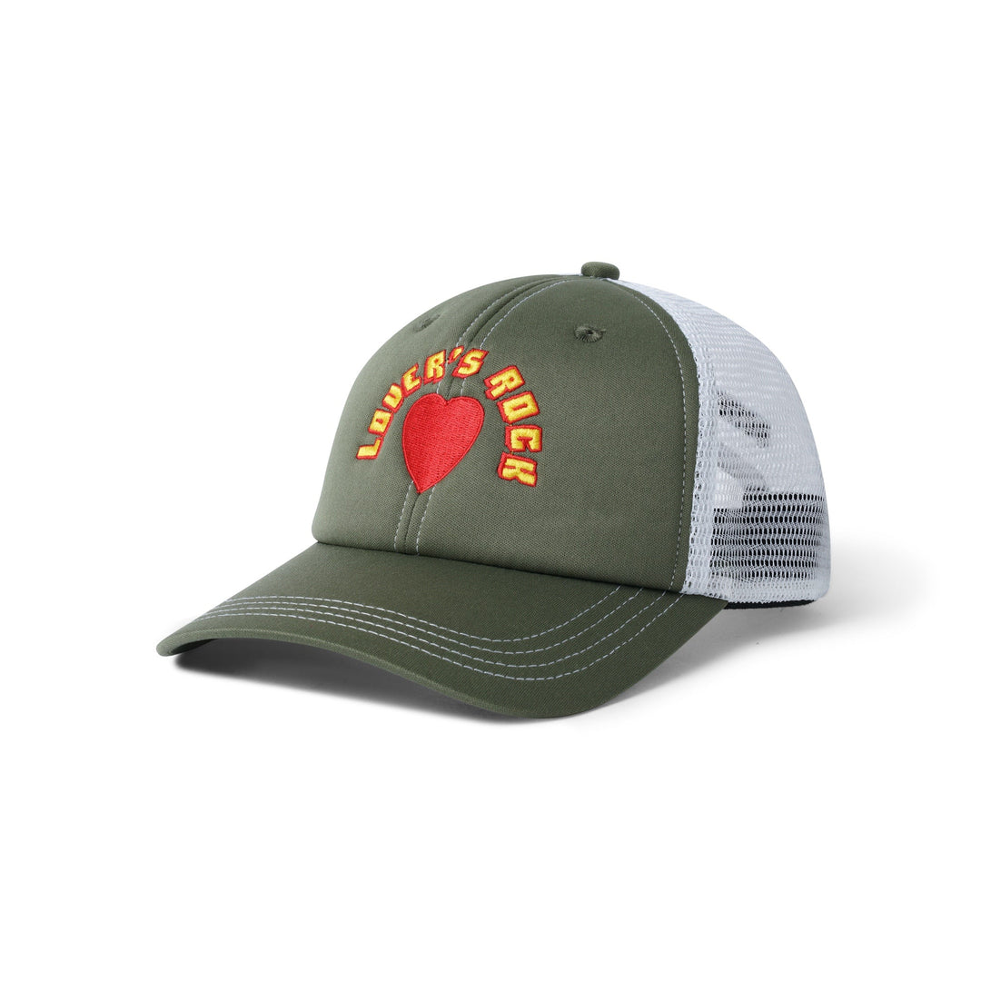 Butter Goods Lovers Rock Trucker Cap, Fir / White Hats 3 Butter Goods Lovers Rock Trucker Cap, Fir / White Hats